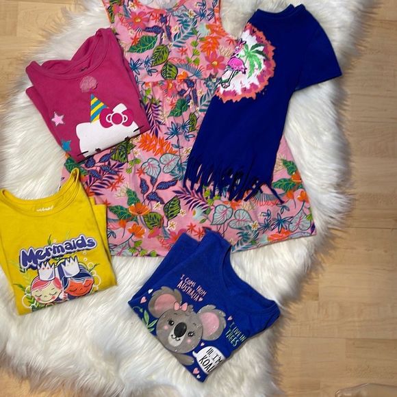 wonder nation Other - Toddler girl bundle / tees with one dress